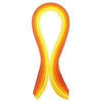 Lot De 300 Bandes Papier Quilling Arc-en-Ciel 390x7mm - Dégradé Rouge Pour Bricolage Et Artisanat