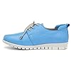 Adesso Sarah Womens Blue Leather Shoe - Size 4 UK - Blue #3