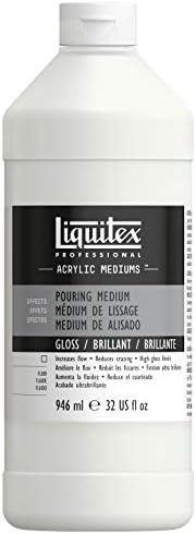 Liquitex 5732 Professional Glanz Gel Medium do farb akrylowych, zwiększa wyrazistość kolorów, połysk i przejrzystość - 946 ml, przezroczysty