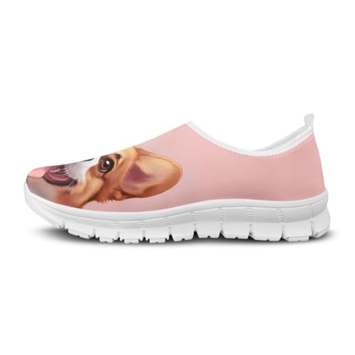 Image of Jeiento Cute Dog Women's Casual Slip On Shoes Loafers Sneakers for Women