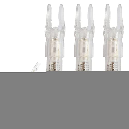 Ocobetom Geführte Klopfzeichen,Zubehör für Compoundbögen - Beleuchtete Pfeilnocken für Pfeile 6,2 mm mit 3er-Pack beleuchteter Pfeilnocken für die Jagd Cover
