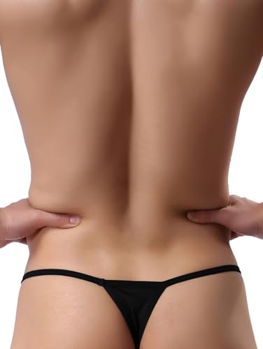iKingsky Men's Soft Pouch String Thong Underwear Sexy Low Rise T-back Mens Under Panties2