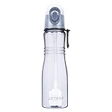 JETERY Botella de Agua Deportiva con Filtro, Botella portátil de 680 ml Que elimina El Cloro y Los olores del Agua corriente del grifo, para su Uso al AIRE Libre, colegio, gimnasio, viajes u oficina