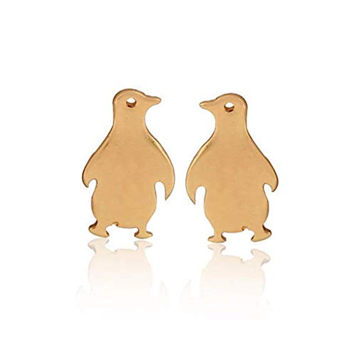 WEILYDF Pinguin Ohrringe Einfache Klassische Glatte Oberfläche Mini Ohrstecker Schöne Kleine Frauen Ohr Schmuck Cartoon Ohrstecker