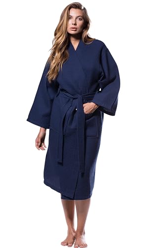 Turquaz Robes For Women Lightweight Unisex Waffle Kimono Bathrobe Mothers day Gifts