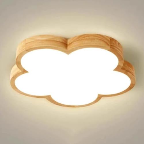 Plafonnier intérieur bois LED 36W anti-éblouissement intensité variable