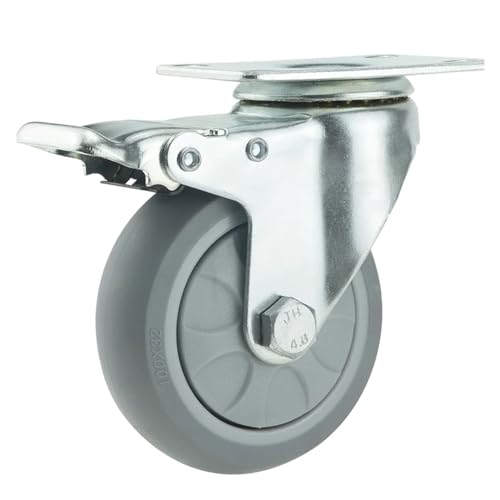 Support de chariot industriel 4 pouces avec système de verrouillage pivotant