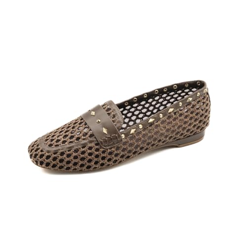 Chaussures femme Emanuélle Vee 461M-219, mocassins en raphia marron PE26 confortable