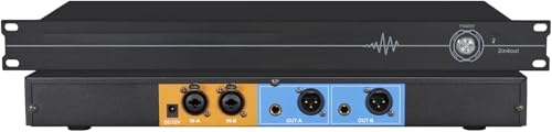 Supresor Digital de Retroalimentación, 2 entradas y 4 salidas, con desplazamiento de frecuencia anti-aullido, ecualización paramétrica de 5 niveles y aumento acústico de ganancia de 5 a 14 dB, para escenario miniatura 1