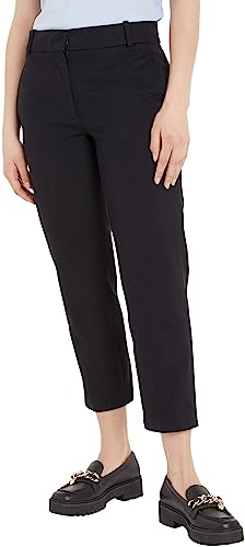 ESSENTIAL CO CHINO 42 donna straight slim nero