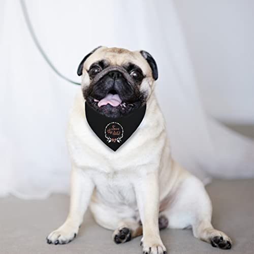 HACRAHO Blanko Hundebandana, 4 Stück, schwarzes Haustier-Bandana-Halsband mit schnell lösbarer Schnalle für kleine, mittelgroße Hunde und Katzen, Schwarz M