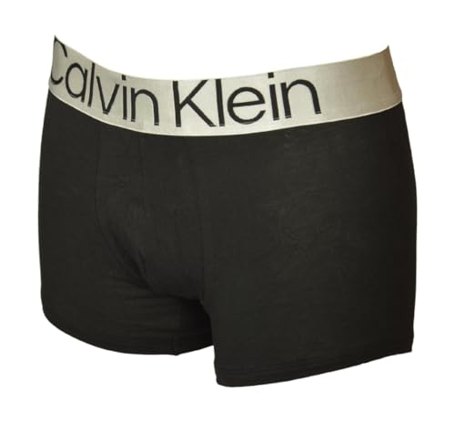 Calvin Klein NB3130O Men's Cotton Stretch Boxer Shorts with Visible Elastic and Logo Pack of 33