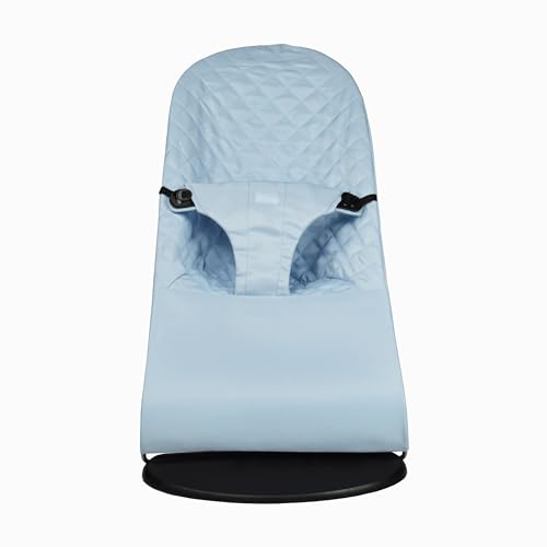 belltop Funda para Hamaca bebé. Funda Compatible con Hamaca BabyBjörn Balance, Soft & Bliss. Asiento bebé para balancín: hipoalergénico. Ajuste ergonómico - Azul Claro