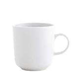 290 ml Kahla Pronto Tasse, polierter und glasierter Rand, 290 ml, Weiß, 1 Stück