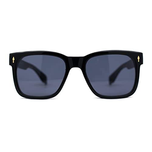 Mens Hipster Retro Vintage Style Horn Rim Sunglasses