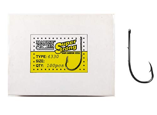Anzol Marine Sports Super Strong 4330 Nº 4 - Caixa 100un