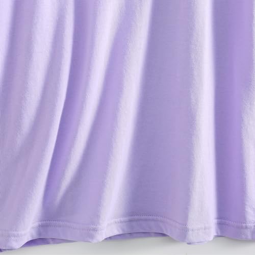Image of PNAEONG 3 Pack Women's Cotton Nightgown Short Sleeve Shirt Print Sleepdress