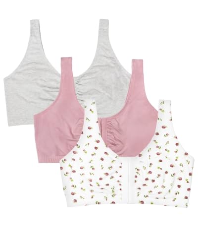 Image of Fruit of the Loom Women's Multi-Pack Front Close Sports Bra