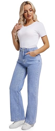 Women Jeans High Waist Trendy Tummy Casual Control Jeans Y2k Boyfriends Straight Jeans for Women - Image 7