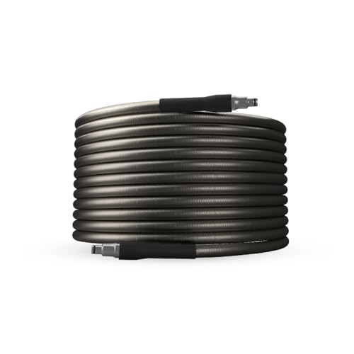 Image of DYLECT 10M Heavy-Duty Rubber High Pressure Washer Hose Pipe | Reinforced 1 /4 inch Steel Tube | Flexible, Leak-Proof & Durable Hose for Car Wash, Garden, Home & Industrial Cleaning
