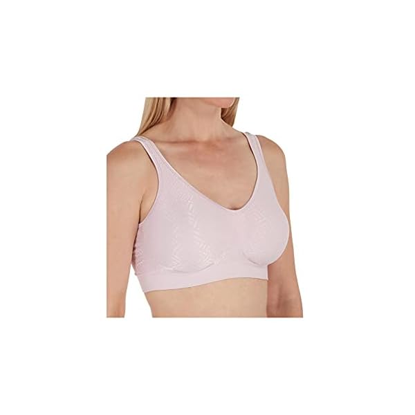 Bali-Womens-Comfort-Revolution-Wirefree-Bra-with-Smart-Sizes-DF3484 Bali Women's Comfort Revolution Wirefree Bra with Smart Sizes Bra, -hush pink retro, 2X-Large