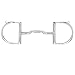 Myler Dee with Hooks with Stainless Steel Low Port Comfort Snaffle MB 04