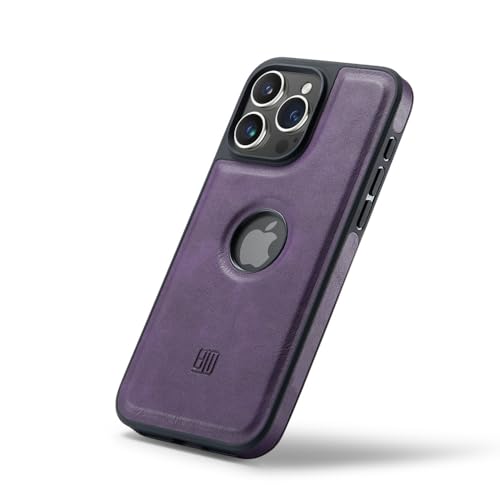Étui de téléphone portefeuille magnétique amovible anti-chute violet