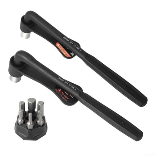 Vootnifig Chiave dinamometrica per bicicletta, in acciaio al cromo vanadio, 3-10 Nm/10-20 Nm, con set di 6 punte, strumento di manutenzione per riparazione bici (3-10 Nm)