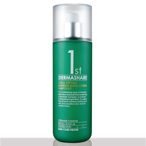 DERMASHARE FIRST CICA PEPTIDE BLEMISH ULTRA CLEAR AMPOULE ダーマシェア ファーストシカペプチドブレミッシュクリアアンプル 美容液 シカ ペプチド 保湿 エイジングケア ハリ 大容量
