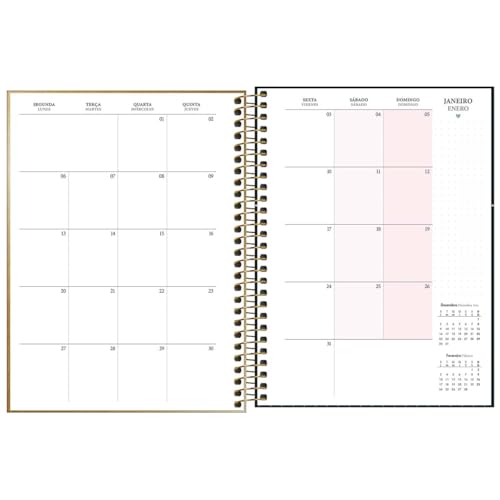 Tilibra - Planner Espiral 17,7 x 24 cm West Village Metalizado 2025 - Roxo