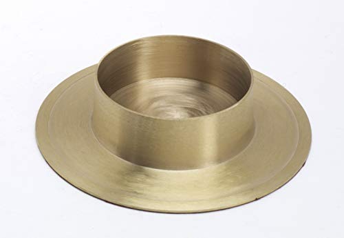 Kerzenhalter Messing Gold Matt für Ø 70 mm Kerzen, Taufkerzen, Hochzeitkerzen, Anlasskerzen Cover
