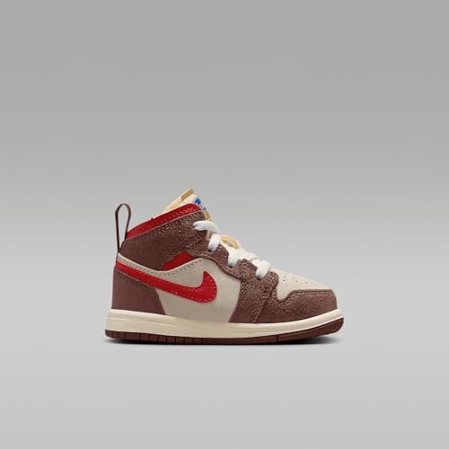 Jordan 1 Mid SE Baby/Toddler Shoes (HF3197-100, Coconut Milk/Dark Pony/Pale Vanilla)3