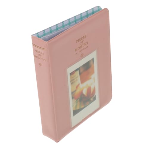 UTHCLO Album Fotografico Compatto e Leggero con Inserti Trasparenti per Foto Portatile e Decorativo per Famiglia Matrimoni e Compleanni Regalo