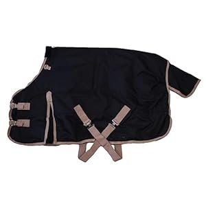 1200D Waterproof Miniature Horse Turnout Blanket – Black 52″