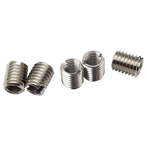 secosautoparts 5pcs for m8x125 male to m6x1 female thread adapters sleeve reducing nut screw sleeve conversion nut m8 8mm male to m6 6mm female