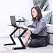 AOOU Cool Desk Laptop stand For Bed and Sofa, Cozy Desk Portable Adjustable Laptop Table Stand Up/Sitting With 2 CPU Cooling Fans And Mouse Pad