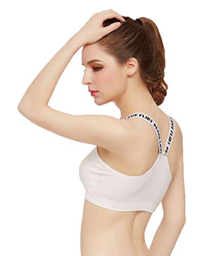 Image of Women's Nylon & Cotton Lightly Padded Non-Wired Sports Bra