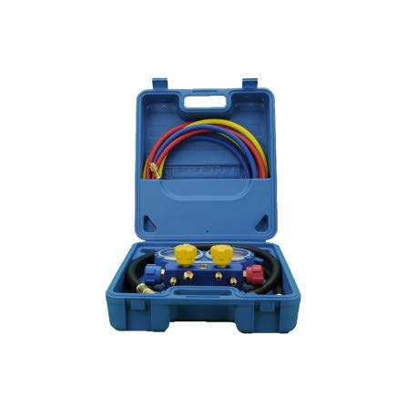 REPORSHOP - Manometer MALETA Analyzer 4 VIAS 80mm Aluminum + Viewer R410A, R407C, R404A, R134A