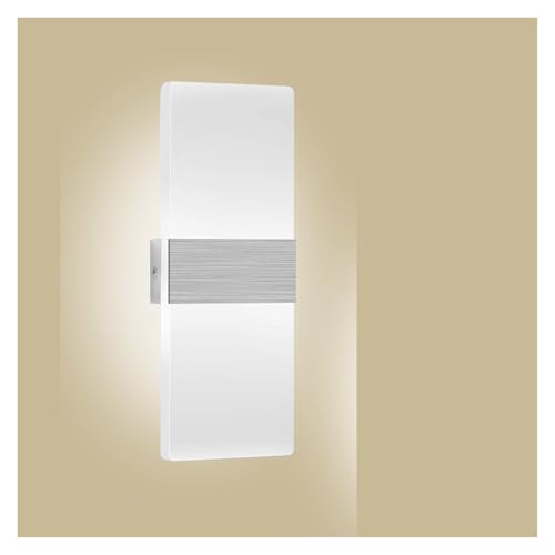 Applique murale LED intérieur éclairage puissant blanc 12W acrylique