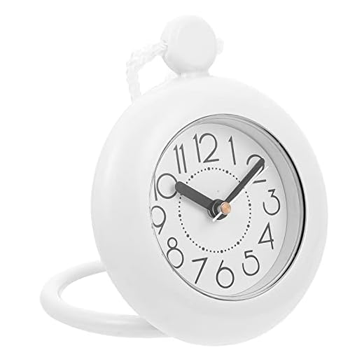 LIOOBO Loop Bathroom Clock, Bathroom Clock Digital Water Resistant Shower Alarm Clocks Bathroom 2
