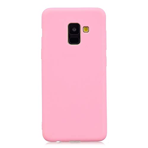 FNBK Galaxy A8 2018 Case Silicone Colorful Series Pattern Flexible Soft TPU Rubber Gel Back Case for Girls Shockproof Protective Cover