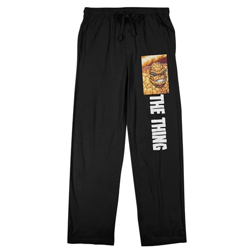 Marvel Universe Fantastic Four The Thing Men's Black Sleep Pants