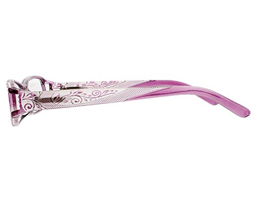 Fashion Rhinestone Flower Womens Spring Hinge Reading Glasses3