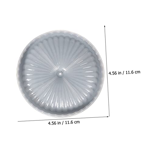 COHEALI Enfeites De Artesanato 6 Peças Molde De Placa De Moldes De Suporte De Trinket Prato De Silic