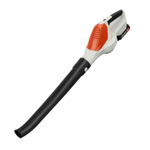 Souffleur de Feuilles Sans Fil 24V avec Batterie 2.0Ah et Chargeur Rapide | Souffleur à Batterie Puissant 150MPH 180CFM | Aspirateur Souffleur Broyeur Léger pour Jardin, Terrasse, Allée, Neige – Blanc