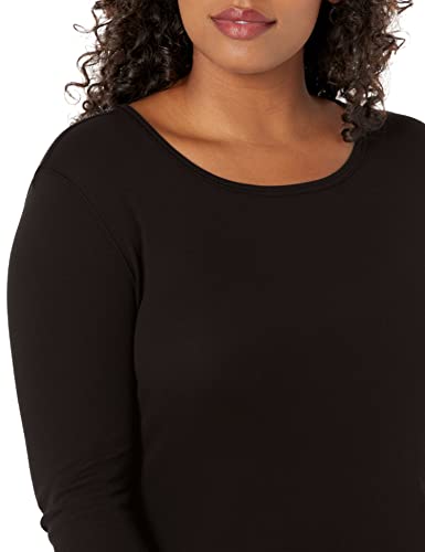 Image of Splendid 1x1 Rib Classic Long Sleeve Crew Neck Tee