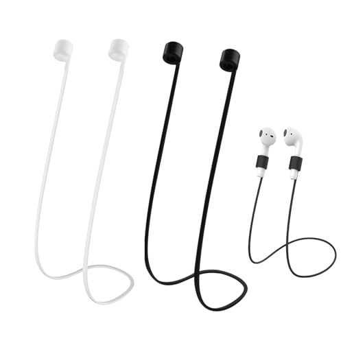 Magnetisches Silikonband 4 Stück Halteband für Kopfhörer Strap Anti Verlorene Ohrhörer Schlüsselband für Kabellose Kopfhörer Kompatibel mit Den Meisten Bluetooth Kopfhörer für Sport Laufen Joggen