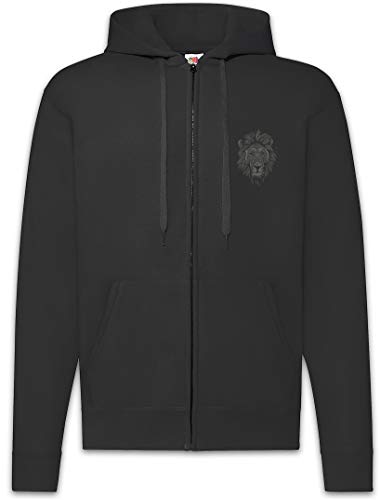 Sweat à Capuche Lion Face Urban Backwoods - Sweat zippé pour Homme confortable