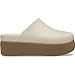 Crocs Women Dylan Platform Clog, Mule Platform Shoes, Frappe/Latte, 9 Medium