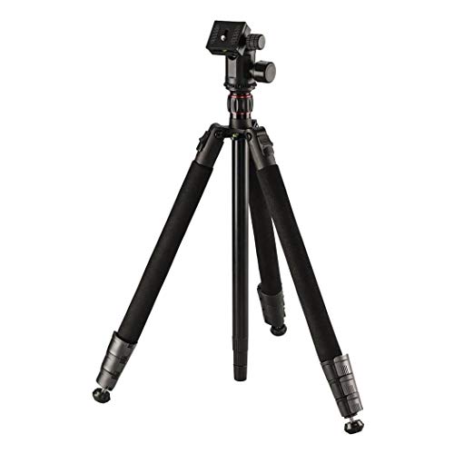 Hama Profi Duo Digitale Film/Kameras mit 3 Füßen, Schwarz, Stativ (Digitalkameras, 8 kg, 3 Füße, 170 cm, Schwarz, 57 cm)